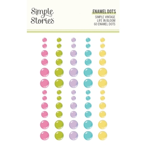 Picture of Simple Stories Αυτοκόλλητα Enamel Dots - Simple Vintage Life in Bloom, 60τεμ.