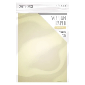 Picture of Tonic Studios Craft Perfect Vellum Sheets Φύλλα Περγαμηνής A4 - Περλέ Χρυσό, 10τεμ.
