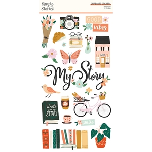 Picture of Simple Stories Chipboard Αυτοκόλλητα - My Story, 21τεμ.