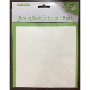 Picture of Nellie Snellen Low Tack Masking Sheets 15x15cm - Αυτοκόλλητα Φύλλα, 10τεμ.