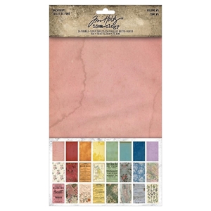 Picture of Tim Holtz Idea-Ology Backdrops Double-Sided Cardstock 6"X10" - Volume 5, 24pcs