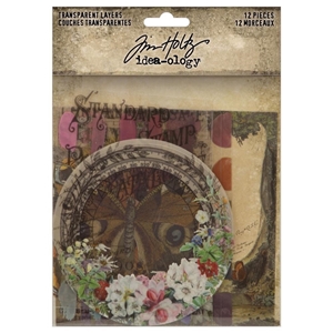 Picture of Tim Holtz Idea-Ology Transparent Layers Διακοσμητικά Διάφανα Εφέμερα, 12τεμ.