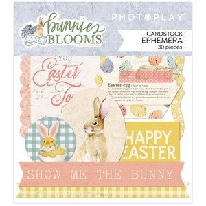 Picture of PhotoPlay Cardstock Εφέμερα - Bunnies & Blooms, 30τεμ.