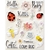 Picture of Little Birdie Watercolor Embellishment 3D Stickers - Flowers and Bugs, 20pcs