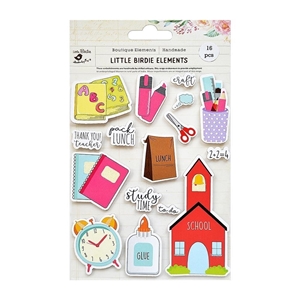 Picture of Little Birdie Sticker Embellishment - Thank You Teacher, 16pcs