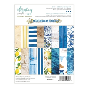 Picture of Mintay Papers Add-On Paper Pack 6"x8" - Mediterranean Heaven
