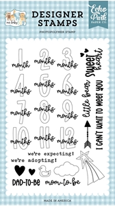 Picture of Echo Park  Clear Stamps 4"x6"- Our Baby Boy, Months, 25pcs 