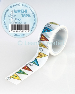 Picture of Leane Creatief Washi Tape Διακοσμητική Ταινία - Flags