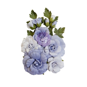 Picture of Prima Marketing Mulberry Paper Flowers - The Plant Department Flowers, Sweet Blue, 12pcs