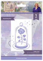Εικόνα του Crafter's Companion 3D Embossing Folder Μήτρα Για Ανάγλυφα - Once Upon A Time, Enchanting Rose 