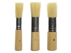 Picture of Kangaro Stencil Brushes Set No.10, 8, 6