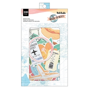 Picture of American Crafts Vicki Boutin Paper Paperie Pack Διακοσμητικά Εφέμερα - Where To Next?, 200τεμ.