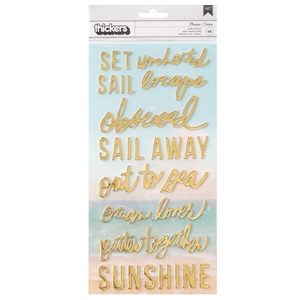 Picture of American Crafts Heidi Swapp Thickers Puffy Αυτοκόλλητα - Set Sail, Phrase, 66τεμ.
