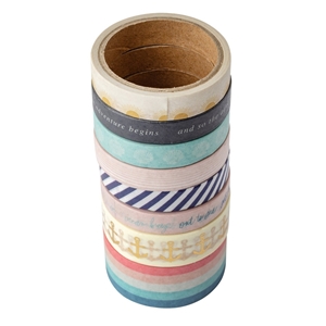 Picture of American Crafts Heidi Swapp Washi Tapes - Set Sail, 8pcs