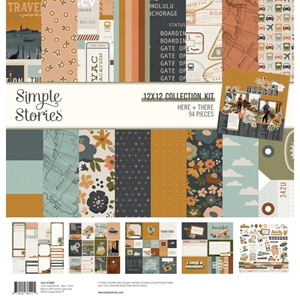 Picture of Simple Stories Συλλογή Χαρτιών Scrapbooking Διπλής Όψης 12"X12" - Here and There