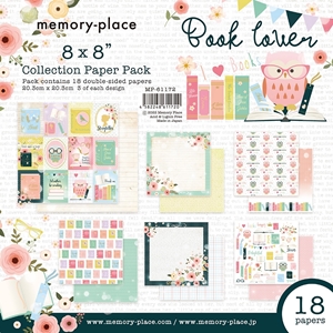 Picture of Memory Place Double-Sided Paper Pad 8" x 8" - Book Lover