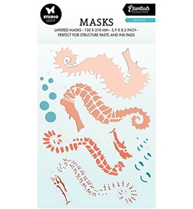 Picture of Studio Light  Essentials Masks Stencil 6"x8"- Seahorse
