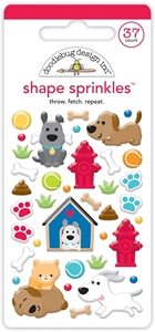 Picture of Doodlebug Design Αυτοκόλλητα Shape Sprinkles- Doggone Cute, Throw. Fetch. Repeat., 37τεμ.