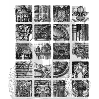 Εικόνα του Tim Holtz Cling Stamp Set - Σφραγίδες 7"X8.5" - Creative Blocks, 20τεμ.