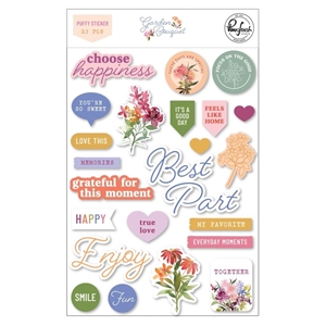 Picture of Pinkfresh Studio Puffy Stickers - Garden Bouquet, 23pcs
