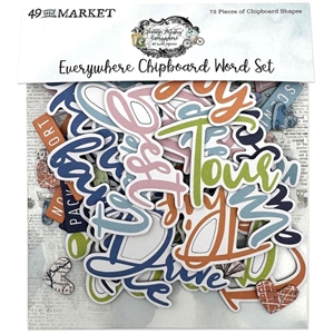 Picture of 49 & Market Chipboard Word Set - Διακοσμητικά Chipboard Τίτλοι - Vintage Artistry Everywhere