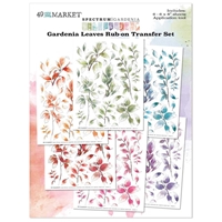 Εικόνα του 49 & Market Market Rub-On Φύλλα Μεταφοράς Εικόνας 6"X8" - Spectrum Gardenia, Leaves, 6τεμ.