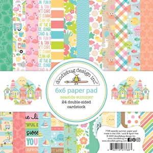 Picture of Doodlebug Design Double-Sided Paper Pad 6"X6" - Seaside Summer