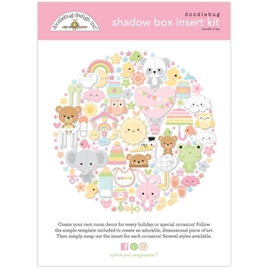 Picture of Doodlebug Design Shadow Box Insert Kit για 3D Διακοσμητικό  - Bundle Of Joy, Girl
