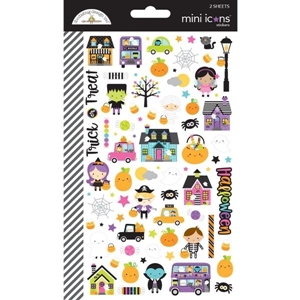Picture of Doodlebug Mini Cardstock Stickers Αυτοκόλλητα - Booville, 2 φύλλα
