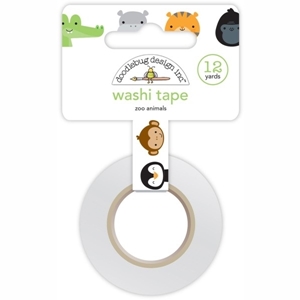 Picture of Doodlebug Design Washi Tape Αυτοκόλλητη Διακοσμητική Ταινία - Zoo Animals