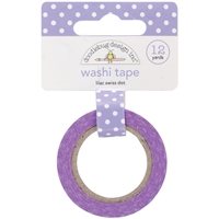 Εικόνα του Doodlebug Design Washi Tape Αυτοκόλλητη Διακοσμητική Ταινία - Lilac Swiss Dots