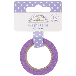 Picture of Doodlebug Design Washi Tape Αυτοκόλλητη Διακοσμητική Ταινία - Lilac Swiss Dots