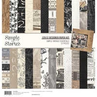 Εικόνα του Simple Stories Συλλογή Χαρτιών Scrapbooking Διπλής Όψης 12"X12" – Simple Vintage Essentials