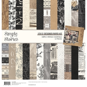 Picture of Simple Stories Συλλογή Χαρτιών Scrapbooking Διπλής Όψης 12"X12" – Simple Vintage Essentials