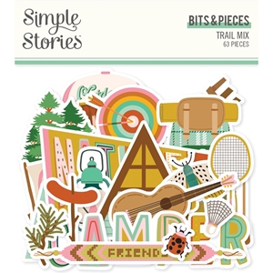 Picture of Simple Stories Διακοσμητικά Εφήμερα Bits & Pieces - Trail Mix, 63τεμ.