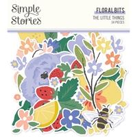 Εικόνα του Simple Stories Διακοσμητικά Εφήμερα - The Little Things, Floral Bits, 34τεμ.