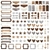 Picture of Simple Stories Chipboard Bits - Color Vibe Boho, Woods, 120pcs