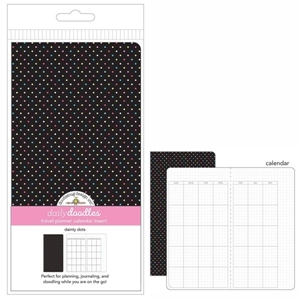 Picture of Doodlebug Design Daily Doodles Travel Planner Calendar Insert - TN Undated Planner Insert - Dainty Dots 