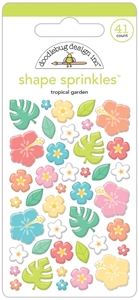 Picture of Doodlebug Design Διακοσμητικά Αυτοκόλλητα Shape Sprinkles - Seaside Summer, Tropical Garden, 41τεμ.