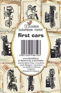 Picture of Decorer Μίνι Συλλογή Χαρτιών Scrapbooking Διπλής Όψης  - First Cars