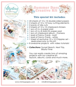 Picture of Mintay Papers Creative Kit - Class In a Box, Summer Days, 35pcs