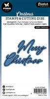 Εικόνα του Studio Light Christmas Essentials Σετ με Διάφανες Σφραγίδες & Μήτρες Κοπής - Nr.60 Merry Christmas, 4τεμ.