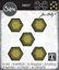 Picture of Sizzix Thinlits Dies By Tim Holtz - Stacked Tiles Hexagons, 25pcs