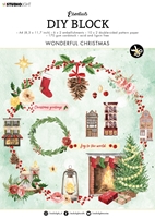 Εικόνα του Studio Light Essentials Μπλοκ Scrapbooking Διπλής Όψης DIY A4 - Wonderful Christmas