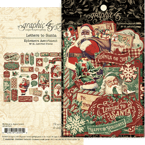 Picture of Graphic 45 Double-Sided Ephemera - Letters to Santa, 35pcs