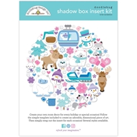 Εικόνα του Doodlebug Design Shadow Box Insert Kit Για 3D Διακοσμητικό - Winter Wonderland