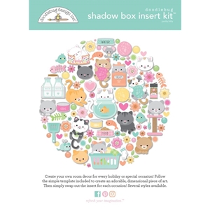 Picture of Doodlebug Design Shadow Box Insert Kit - Pretty Kitty