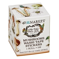 Εικόνα του 49 & Market Washi Tape Αυτοκόλλητα - Vintage Artistry, Nature Study, Mushrooms