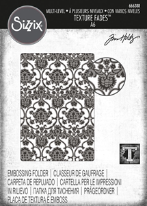 Picture of Sizzix Tim Holtz 3D Texture Fades Embossing Folder Μήτρα Για Ανάγλυφα - Tapestry 