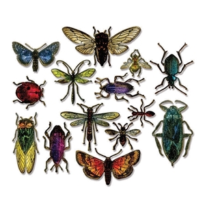 Picture of Sizzix Framelits Dies By Tim Holtz Μήτρες Κοπής - Entomology, 14τεμ.